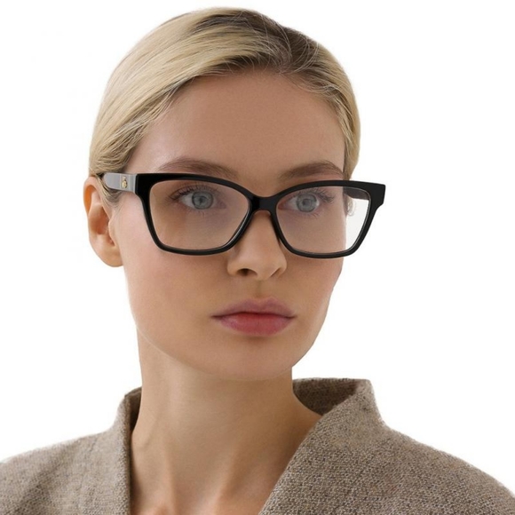 NEW GUCCI CAT-EYE EYEGLASSES GG0634O 001 BLACK GUCCI WOMEN'S EYEWEAR GG0634O - Picture 1 of 8